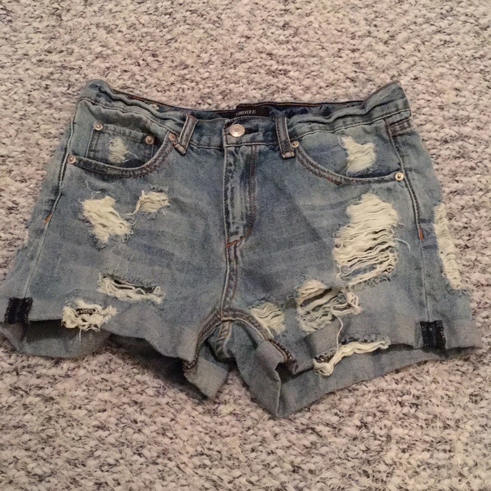 Forever 21 Ripped Shorts - Picture 2 of 3